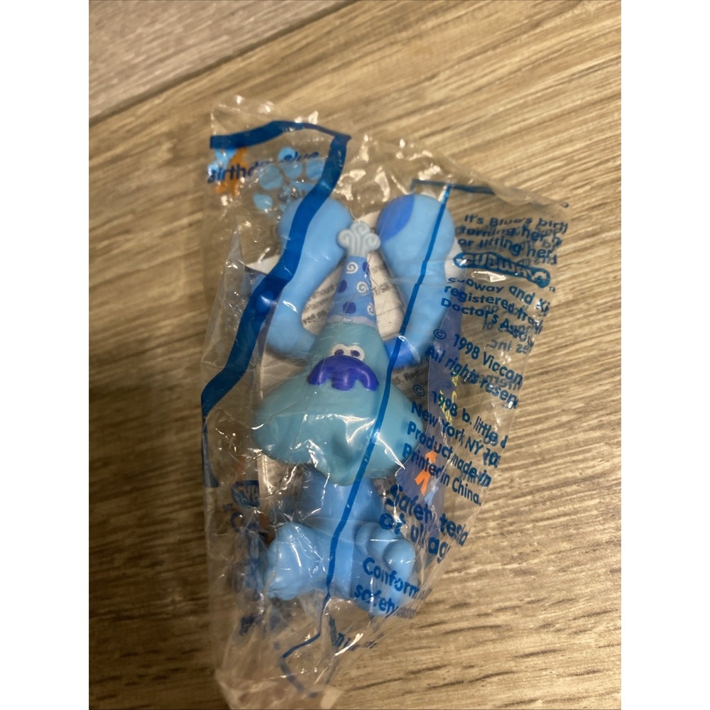 1998 Blues Clues Subway Toy Blue Birthday Blue New Sealed